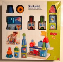 HABA Steckspiel Baumeister gross 2425, Holzspielzeug, Kinder