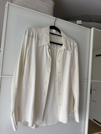 Schicke Zara Hemdbluse, Grösse XL,  in Cremeweiss-Tönen
