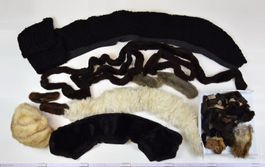 Pelzreste Nerz-Lammfell-Fuchs zum Basteln Fasnacht Pelzstück