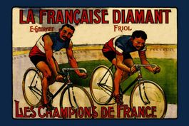 Blechschild-LA FRANCAISE DIAMANT GEORGES FRIOL RAD RENNEN