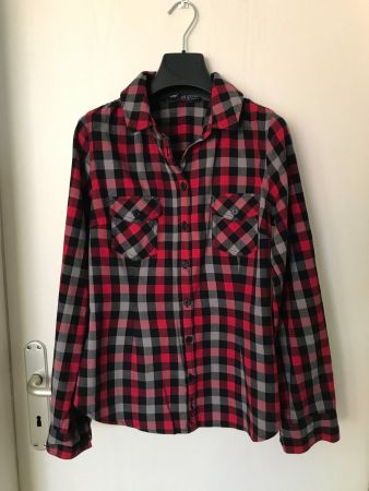 Karo-Bluse rot-grau-schwarz der Marke Arizona