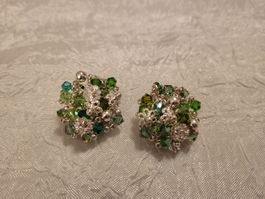 Handgemachte ohrclips aus swarovski perlen