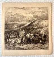 💚 Constant Troyon (1810–1865)  La Descente de Montmartre