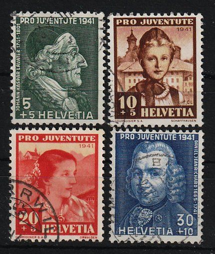 Tutti i francobolli: 1941 Serie Pro Juventute – Usato da Arlesheim venduto da gaugi43