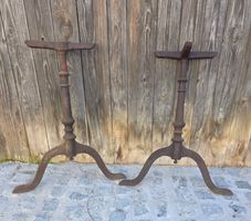 Antike Gusseisen Ständer, 2 Stück, Vintage
