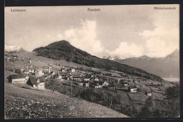 Amden, Ortsansicht mit Leistkamm und M