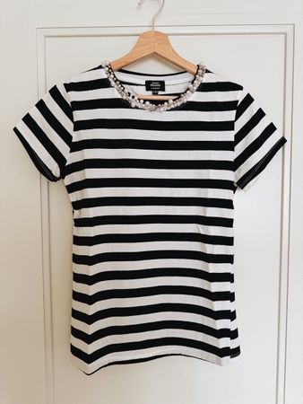Manor T-Shirt mit Perlen | Grösse S/M, guter Zustand