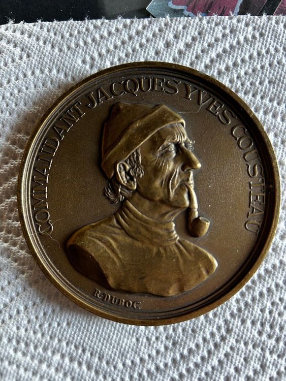 Médaille En Bronze - Jean-Yves Cousteau - Collection