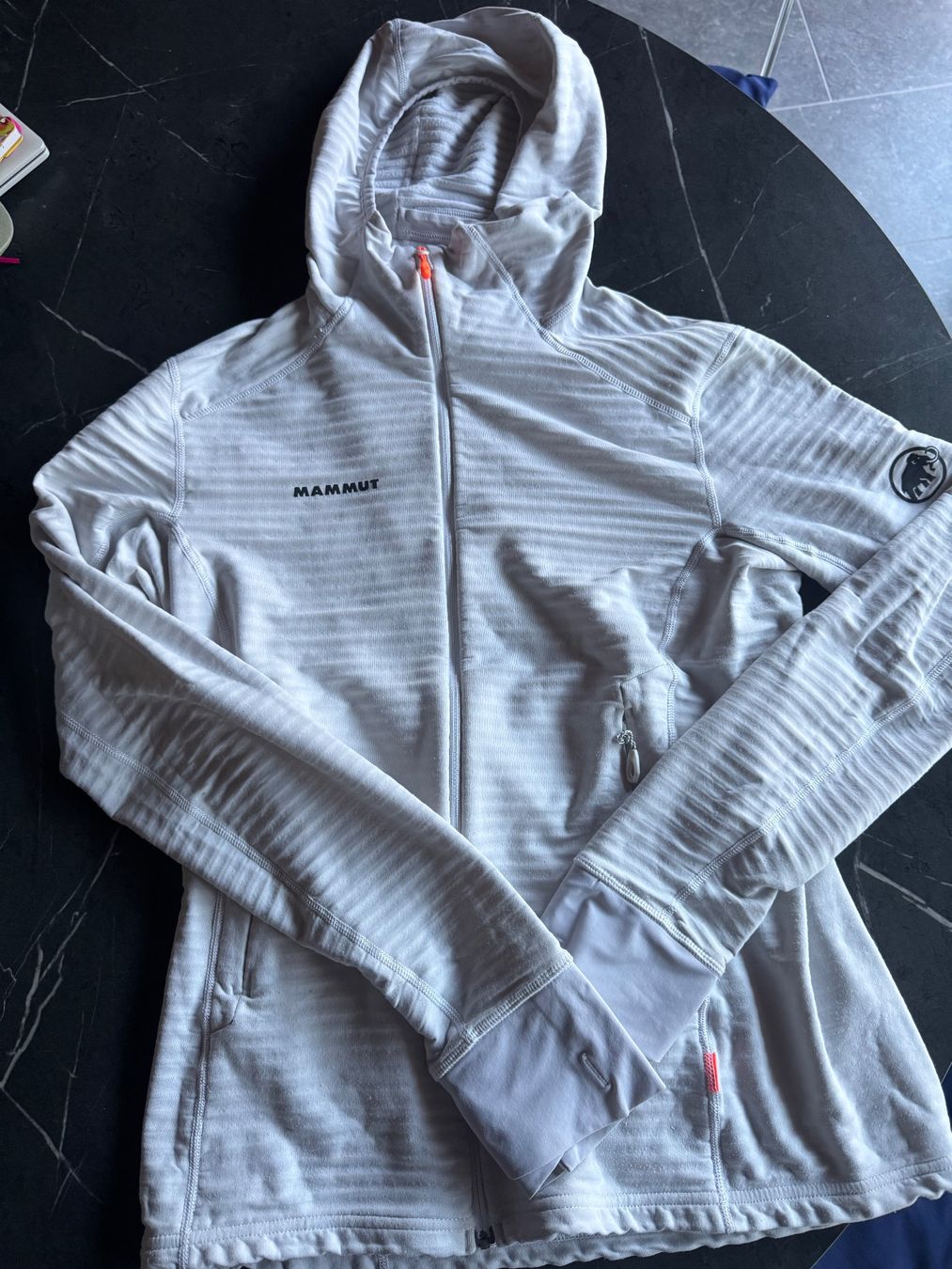 Mammut Maglioni & Felpe: pull à capuche Mammut blanc – Usato da St-Pierre-Clages venduto da Norardini14.