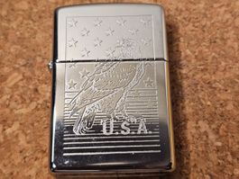 Zippo 1993 États-Unis : aigle à tête blanche, jamais rempli
