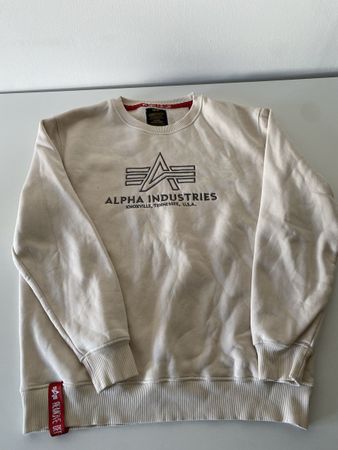 Alpha Industries Pullover, beige, Top Zustand, Gr. L