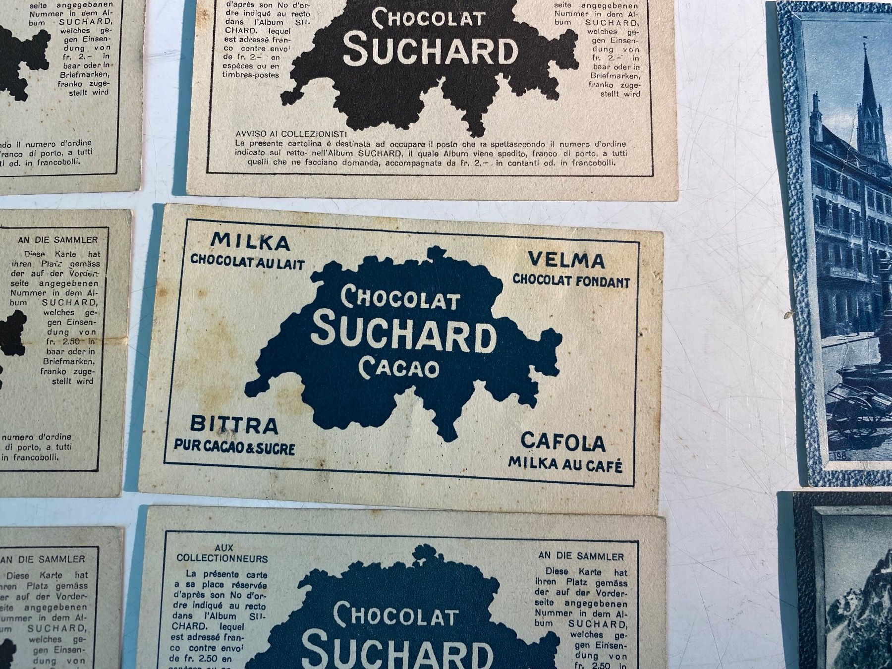 Suchard Carte collezionabili: 20 Antike Chocolat Suchard Sammelkarten – Usato da Hindelbank venduto da Warentaxi 5