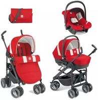 AKTION Kinderwagen Set CAM Combi Tris Farbe rot