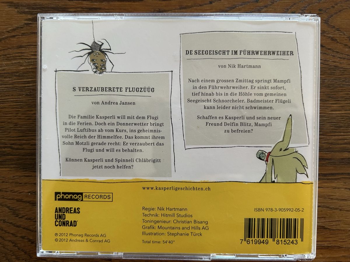 CDs: Kasperli CD "De Seegeischt...  " & "S Verzauberete..." – Gebraucht aus Wolhusen von eve_m6cg 2