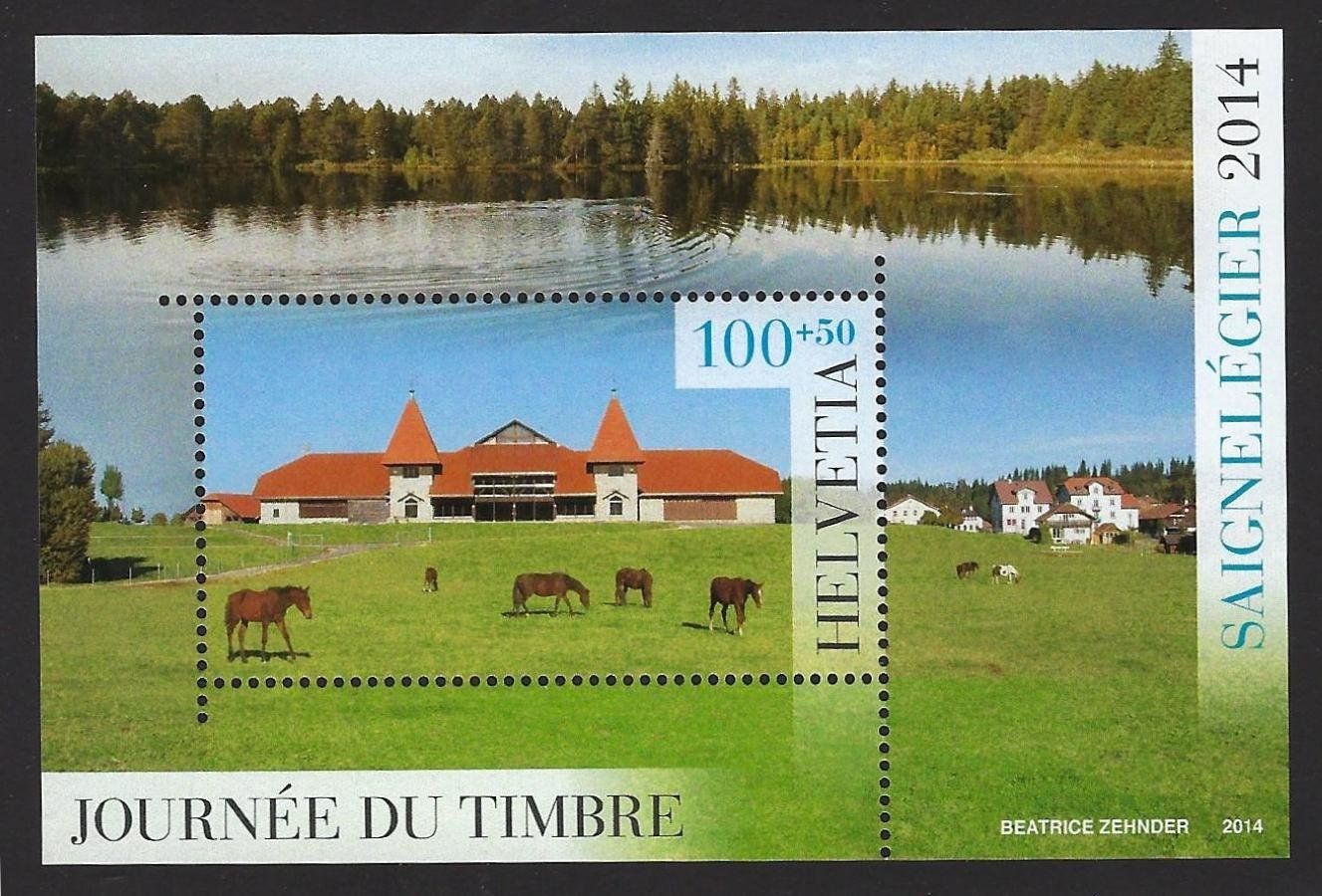 Alle Briefmarken: Bloc "Journée Timbre Saignelégier" 2014 neuf – Neu (gemäss Beschreibung) aus Les Breuleux von Jboju