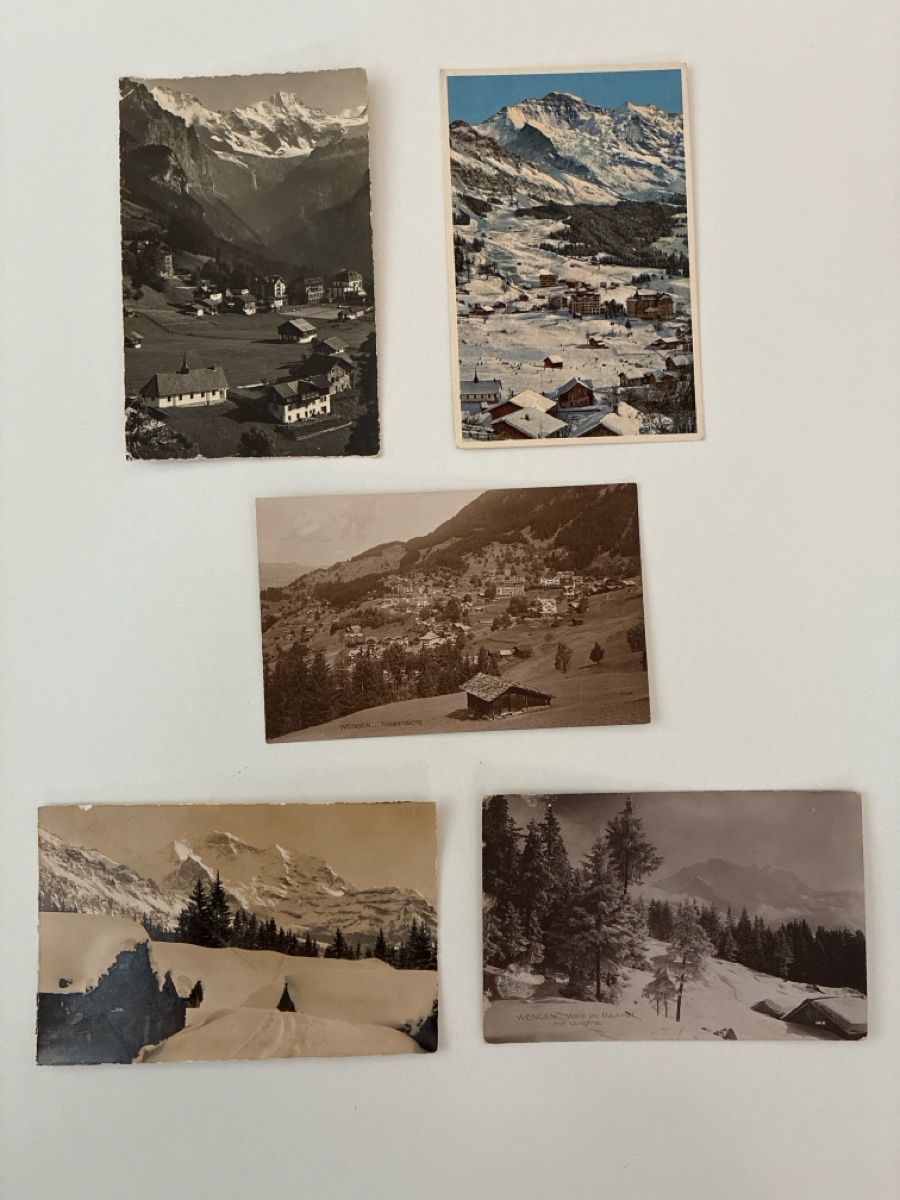 Cartoline postali: 10 Ansichtskarten Schweiz von Wengen BE – Usato da Oftringen venduto da Cla.vD.74 2