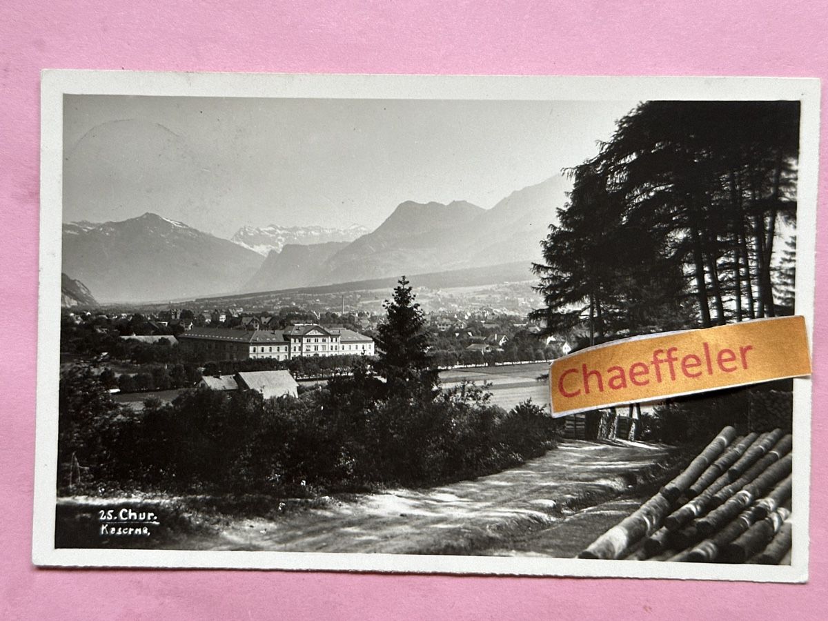 Cartoline postali: 1934. 25. Chur Kaserne – Usato da Zürich venduto da Chaeffeler