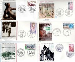 6 Stück FDC Frankreich