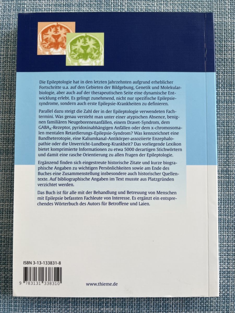 Libri: Kleines Lexikon der Epileptologie – Nuovo (secondo la descrizione) da Schaffhausen venduto da azo_k6th 1
