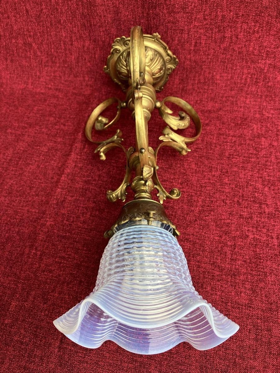 Lampadari & plafoniere: Antik Jugendstil  Deckenlampe mit Opalinglas – Usato da Zürich venduto da otomado 4