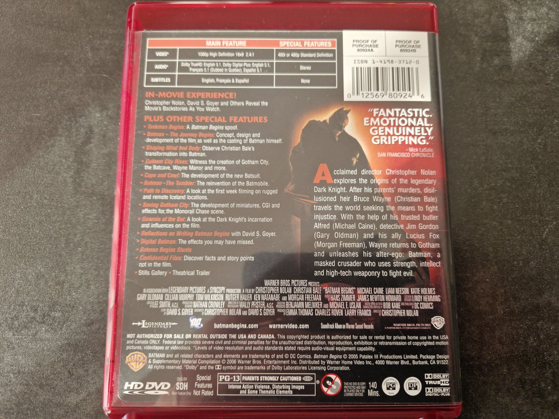 Alle DVDs: Batman Begins Blu-Ray Englisch/Französisch/Spanisch TOP – Gebraucht aus Buchs SG von Herc01 2