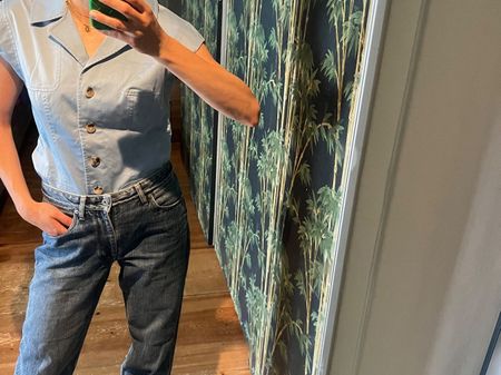 Escada Blusehemd hellblau