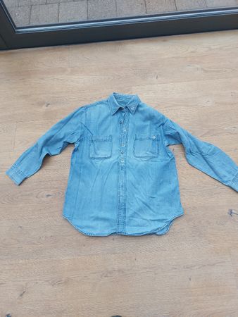 jeanshemd mit edelweis