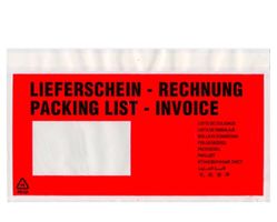 500 Stk. Dokumententasche/Lieferscheintasche, 240x135mm