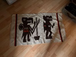 Kleiner Teppich mit interessantem Muster, vintage