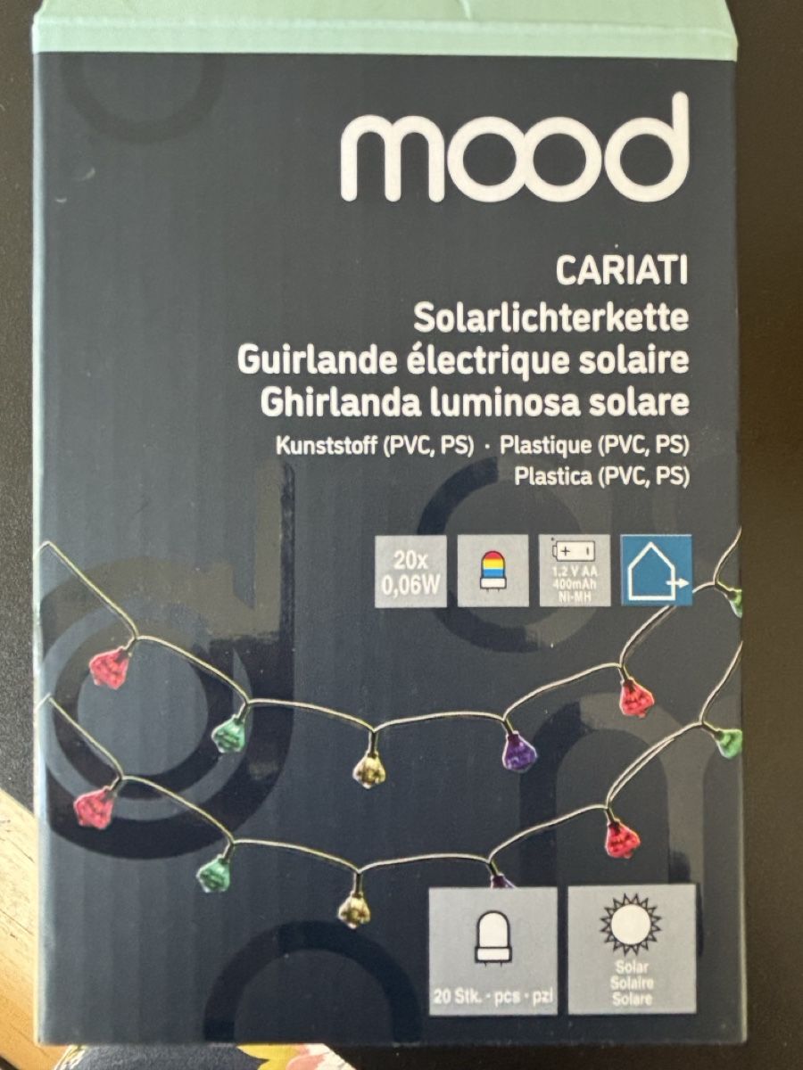 Lichterketten & Leisten:  Solarlichterkette 20 LEDs neu – Neu (gemäss Beschreibung) aus Wintersingen von Symphoricarpos
