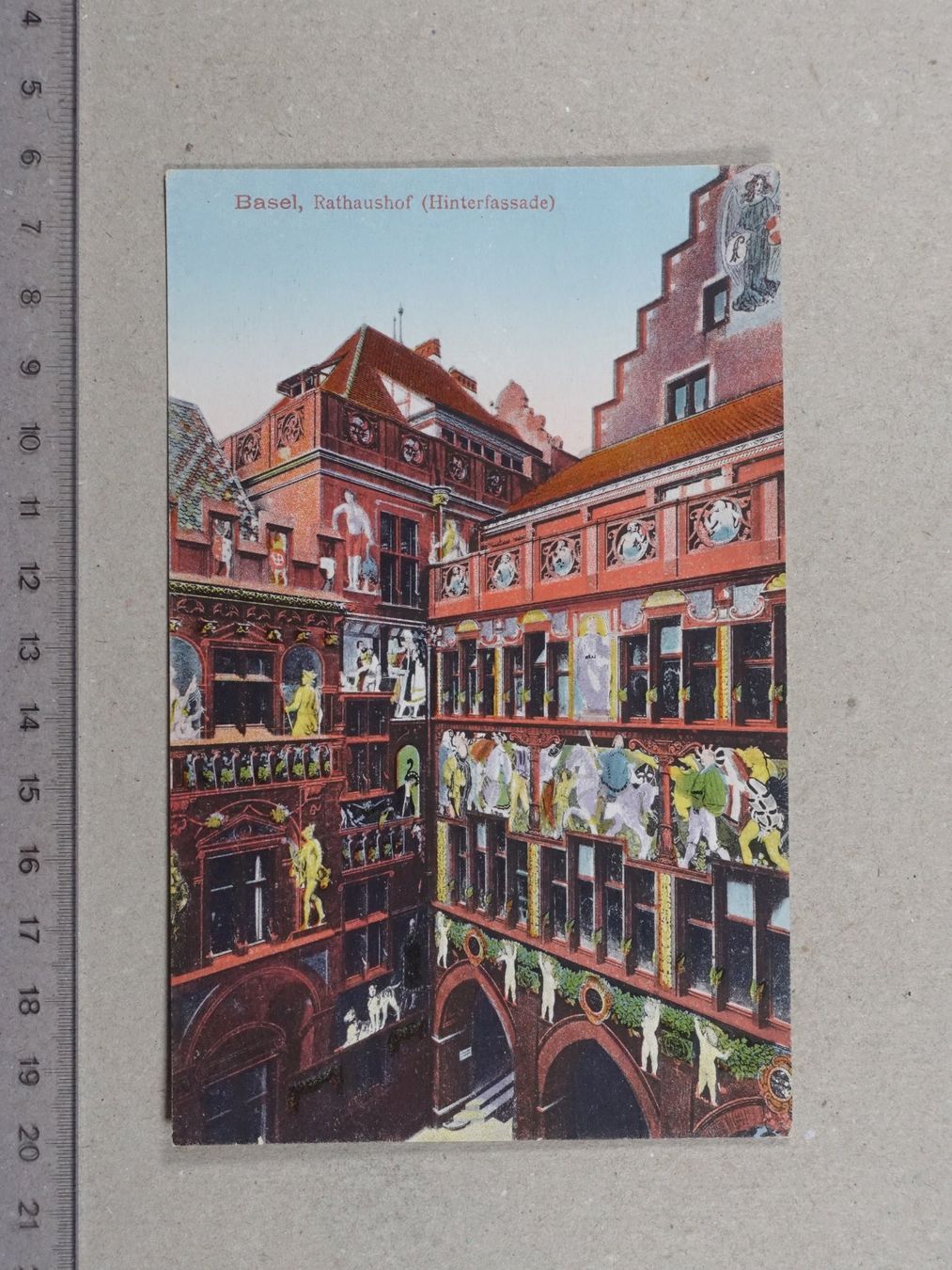 Ansichtskarten: Basel, Rathaushof, Hinterfassade – Gebraucht aus Lenzburg von fh1