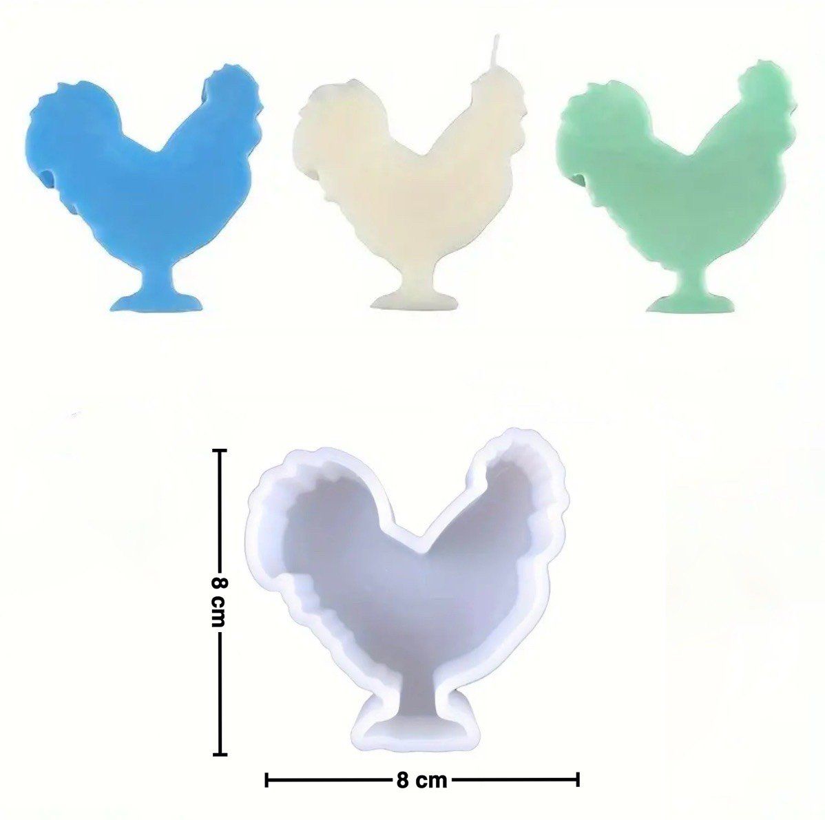 Backformen: Giessform Silikonform Kerzenhalter Hase sitzend – Neu und originalverpackt aus Kaltbrunn von schere-stein-papier