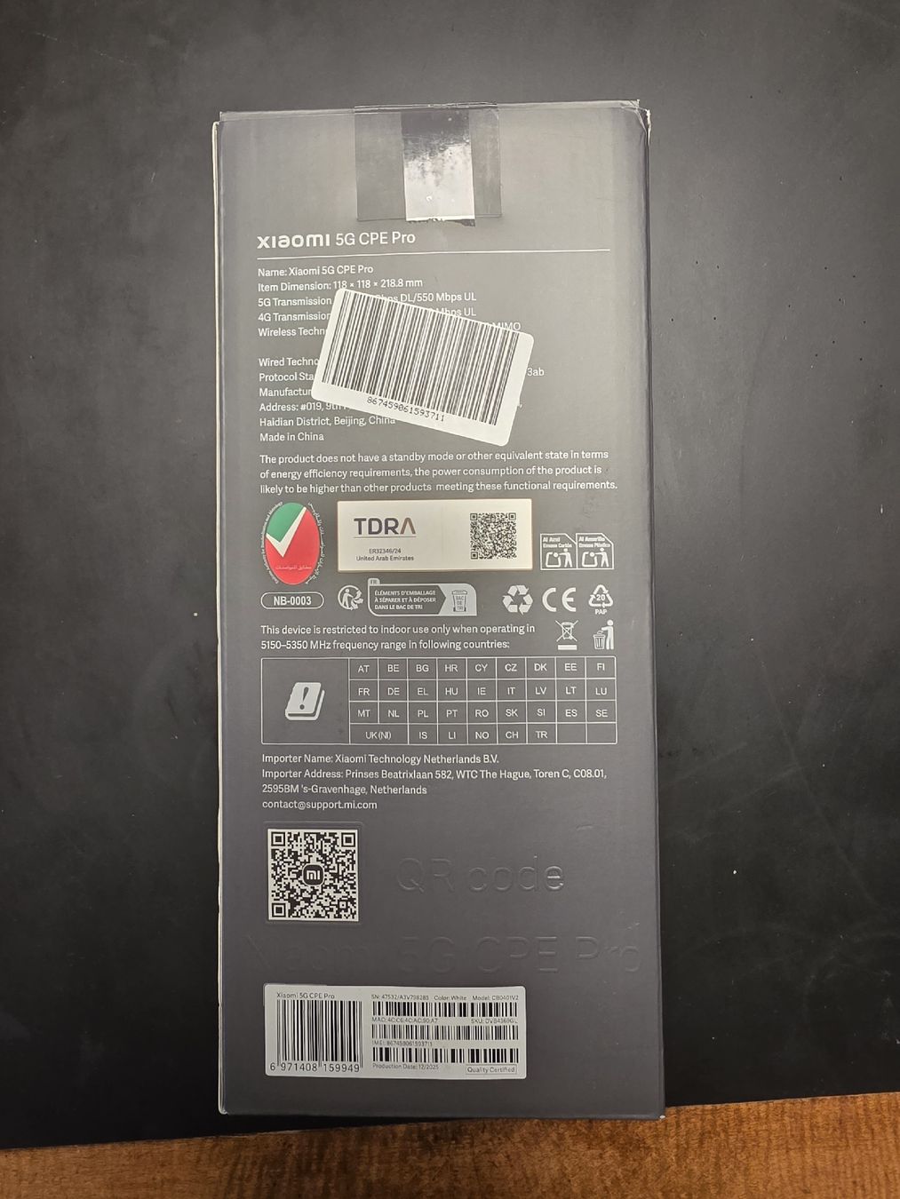 Xiaomi Modem & Router: 5G Router Xiaomi CPE Pro – Usato da Hagendorn venduto da Adamant 3