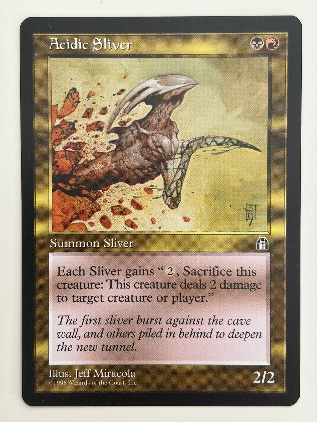 Magic The Gathering Carte collezionabili: Acidic Sliver - Stronghold – Usato da Bonstetten venduto da ddiederichs
