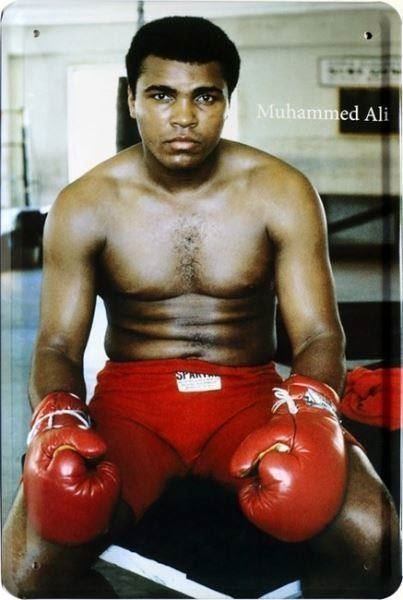 Insegne: Blechschild-MUHAMMED ALI-BOX LEGENDE – Nuovo e nell'imballaggio originale da Rupperswil venduto da big-one-sale