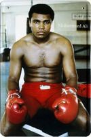 Blechschild-MUHAMMED ALI-BOX LEGENDE