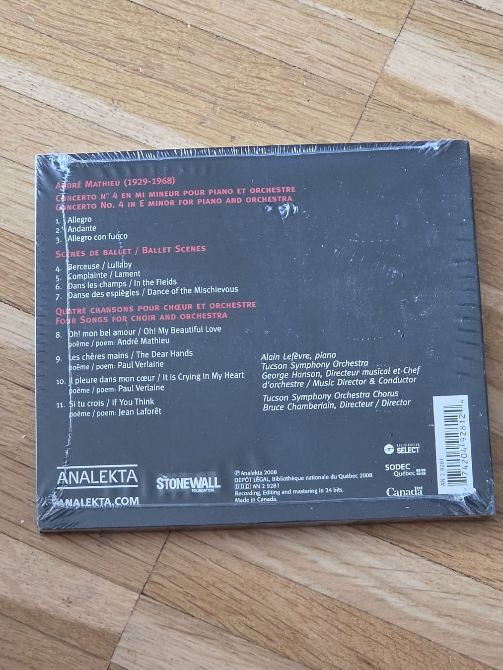 CDs: Neue CD: André Mathieu: Concerto No. 4 – Neu und originalverpackt aus Aesch BL von immon 1