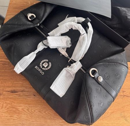 Reisetasche Borgo schwarz mit Logo neu in Box