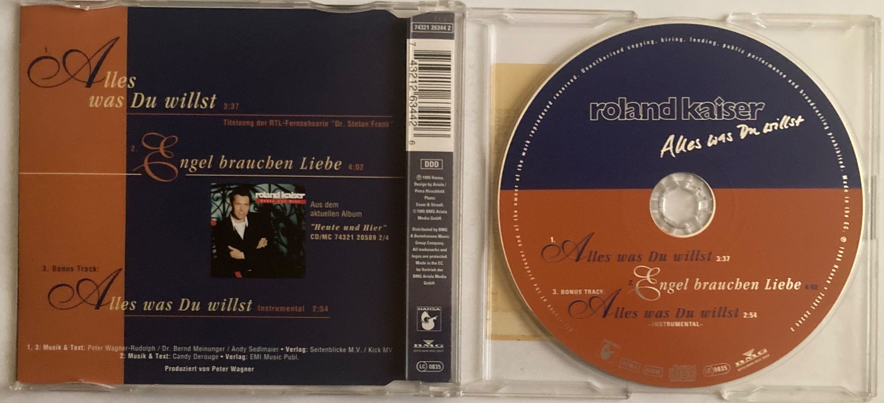 CDs: ROLAND KAISER - ALLES WAS DU WILLST – Gebraucht aus Poliez-Pittet von Newtown-Records 1