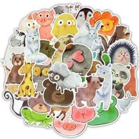 50 TIER STICKER - AUFKLEBER - WASSERFEST
