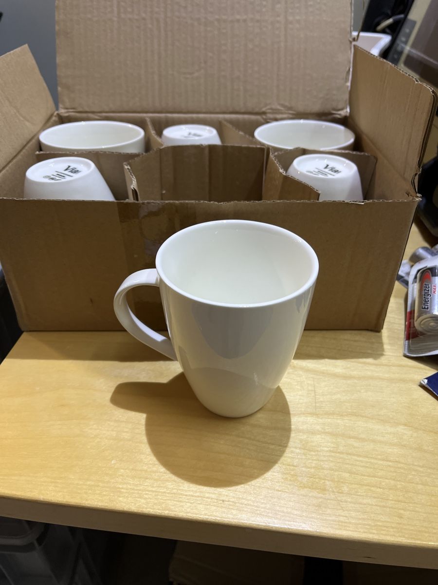 Tazze: 6 Kaffeetassen NEU – Nuovo e nell'imballaggio originale da Meisterschwanden venduto da Snoopy-2018 1