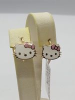 Echt 14K Gold - Hello Kitty Ohrringe