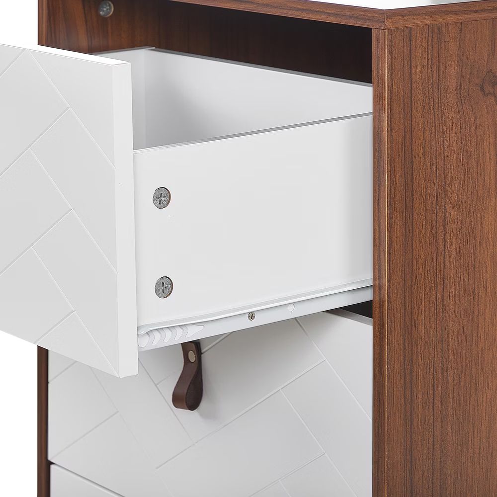 Kommoden: Commode NUEVA Marron foncé/Blanc Neuve – Neu und originalverpackt aus Bulle von Christophe1080 7