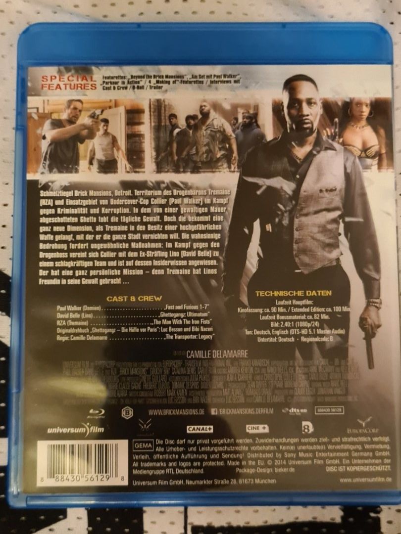 Tutti i DVDs: Brick Mansions Extended Edition – Nuovo (secondo la descrizione) da Oberkirch LU venduto da ThE_CoLLecTor666 1
