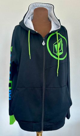 VOLCOM TIGNES HOODY G5 1350 – Gr. M – schwarz/neon