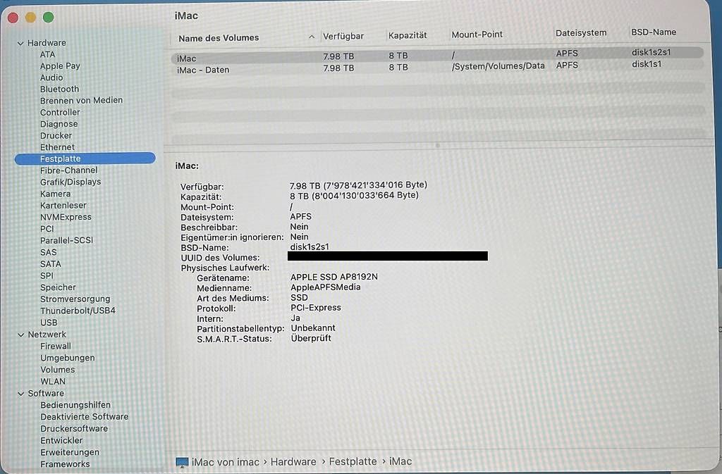 PCs: Apple iMac 8TB SSD – Gebraucht aus Kreuzlingen von spaceman 2