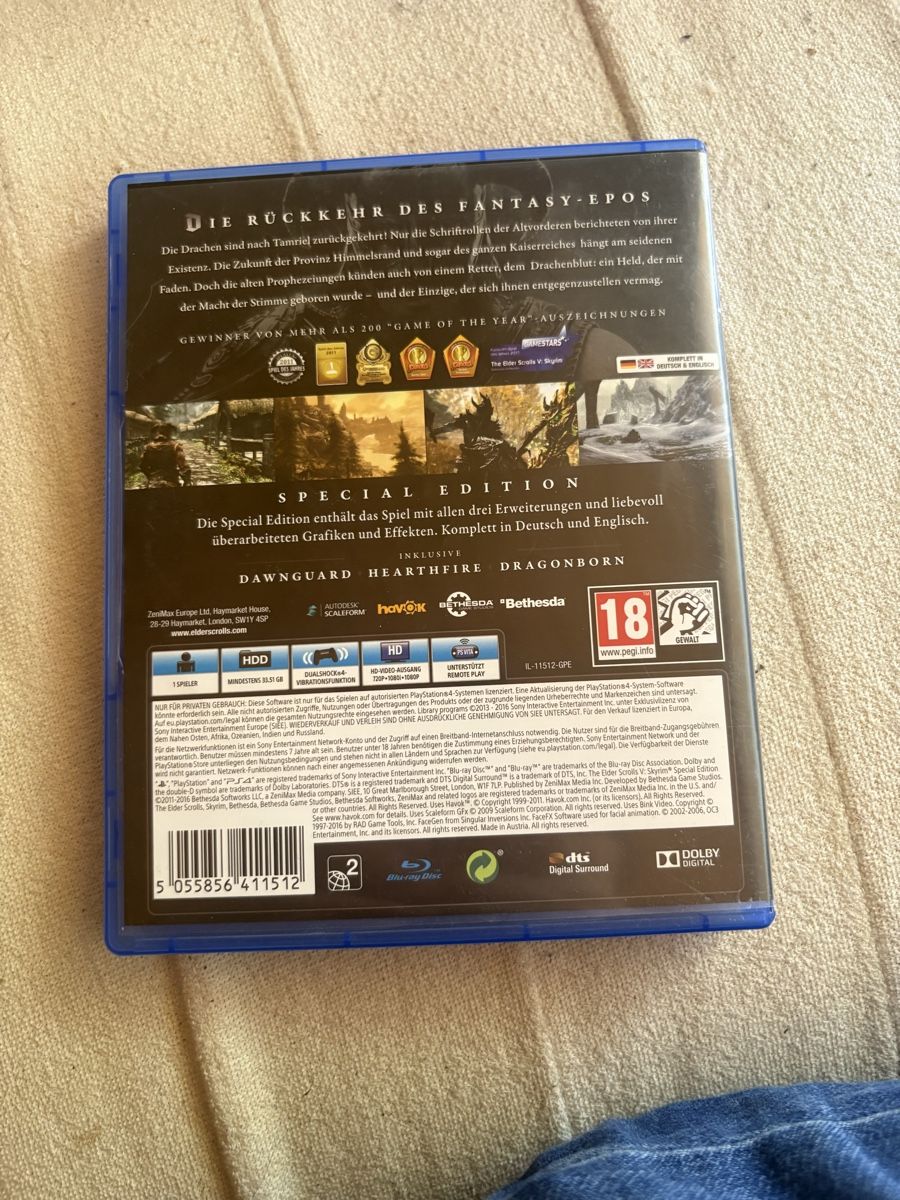 Sony Jeux: The Elder Scrolls V Skyrim Special Edition PS4 – Neuf (Voir description) à aarwangen par mikemog 3