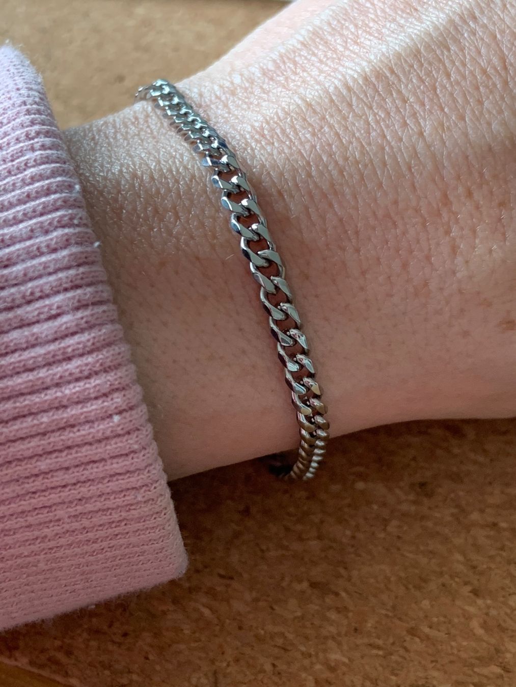 Bracciali & Braccialetti: Armband  Panzerkette silbern (18 cm) – Usato da Laufen venduto da Bellavitaboom 1