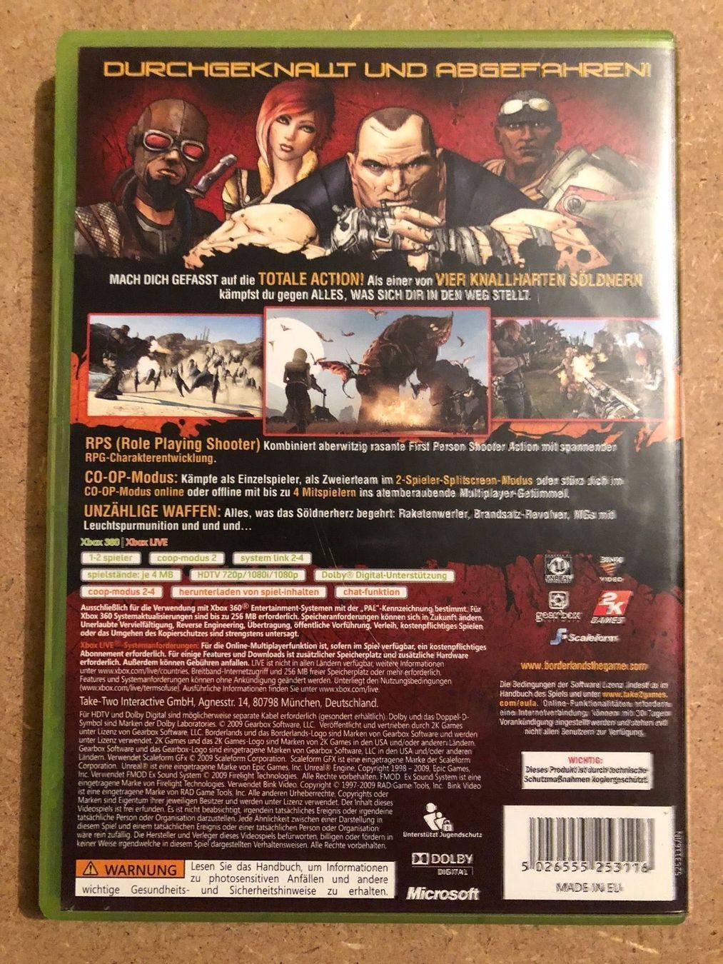 Spiele: Borderlands für Xbox 360 – Gebraucht aus Kestenholz von Mad18 1