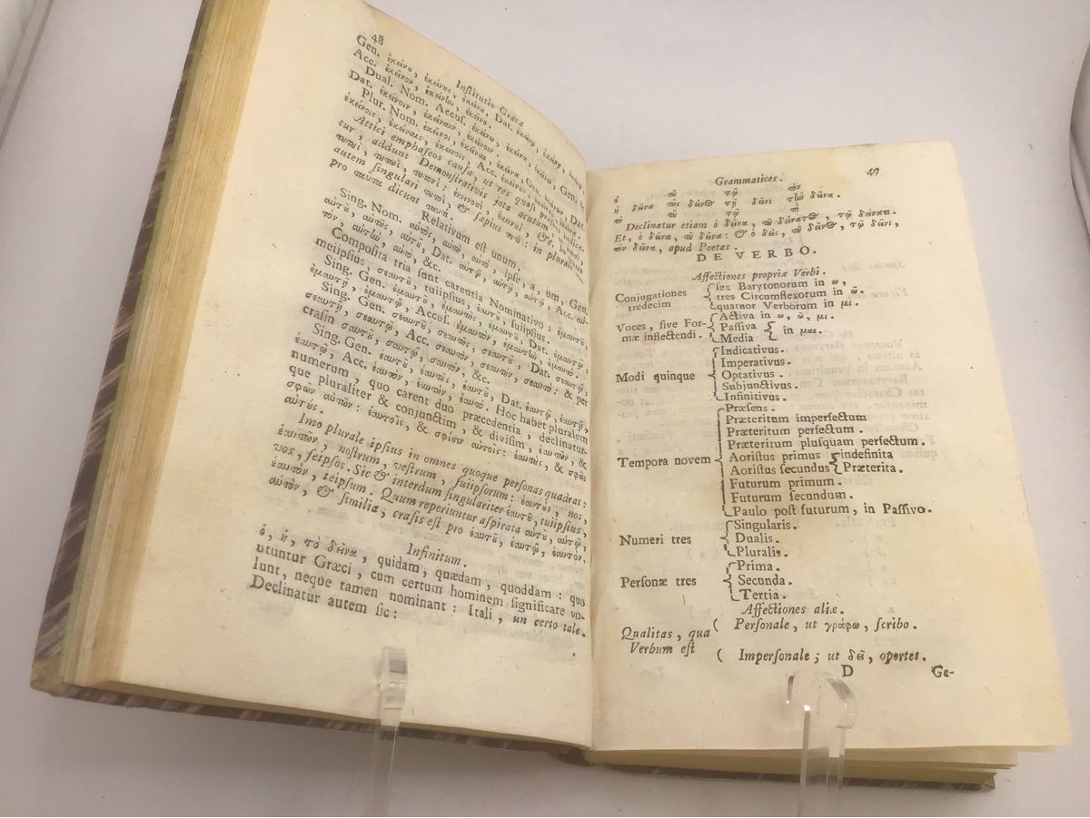 Bücher: Compendiaria Græcæ Grammatics institutio, 1783 – Gebraucht aus Nods von loredana18 3